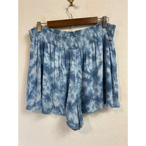 Victoria's Secret Pink Blue Tie Die Viscose Shorts XL - Picture 3 of 7